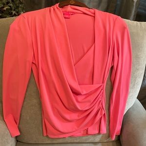 Women's Soft Blouse | Sunny Leigh | Size: XS | Salmon Pink